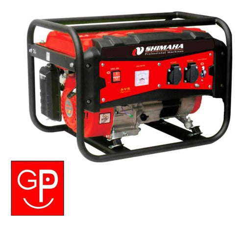 Generador A Nafta 4 Tiempos 1.5hp Shimaha 1000w G P 1