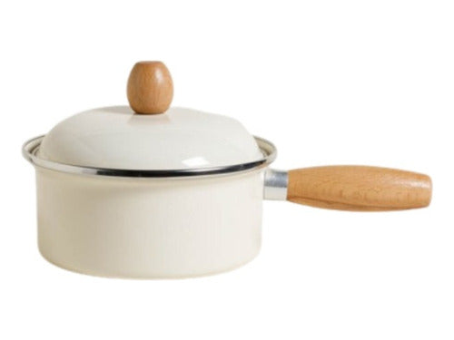 SLM Konya Enameled Casserole with Lid | Cream | M. Wood (119706) 0