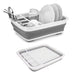 Crystal Rock Foldable Silicone Dish Drying Rack 0