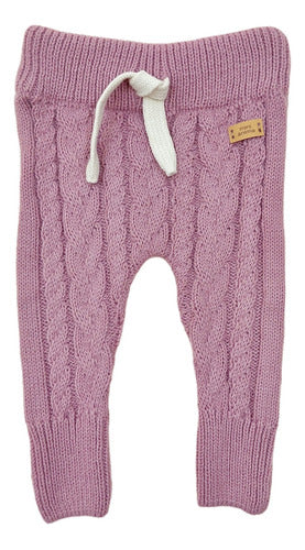 Braided Knit Mini Anima Winter Baby Plum Leggings 0