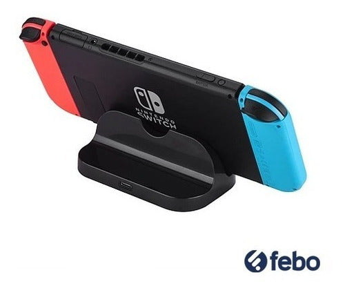 Base Stand Cargador Nintendo Switch 5v Febo 3