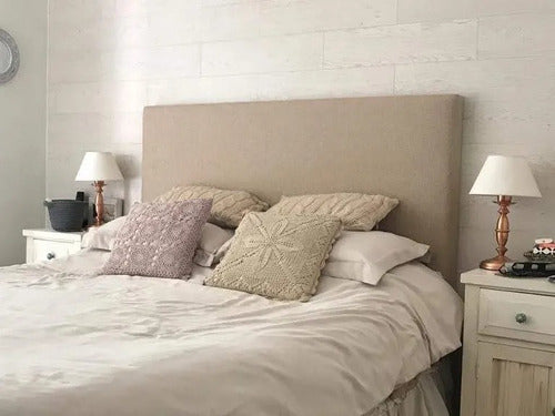 Queen Linen Upholstered Bed Headboard 160 Plain 0