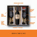 Box Set Vino Enemigo Malbec Copas Negras Grabadas 1