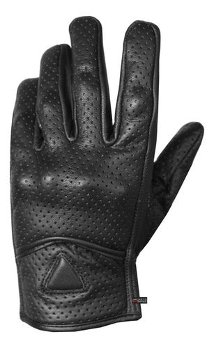 Jackets 4 Bikes Motorcycle Padded Leather Gloves for Men, C 6