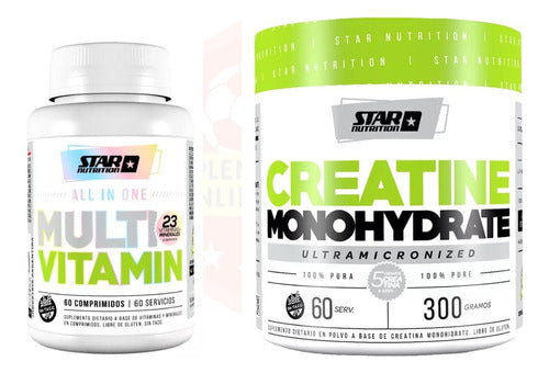 Star Nutrition Creatine 300g + All In One Multivitamin 0