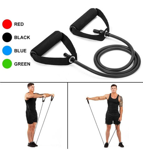 Roble Fitness Jump Box Kit 30x40x50 + Long Elastic Band 3