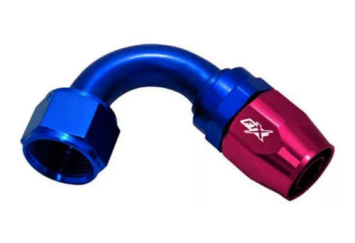 120° AN6 Blue Red Connection Adapter Ftx Fueltech 0