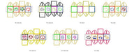 7 Embroidery Machine Matrices - Educational Games / Cubes Set 1