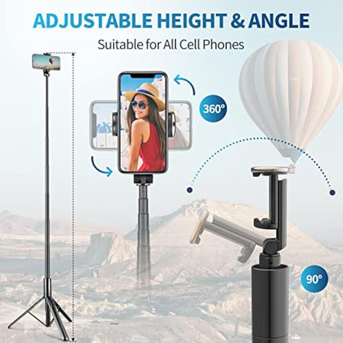 Sensyne 60-Inch Phone Tripod and Selfie Stick 5