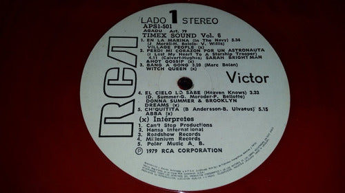 Timex Sound Disco Mix Variado Vinilo Uruguay Muy Raro Rojo 1