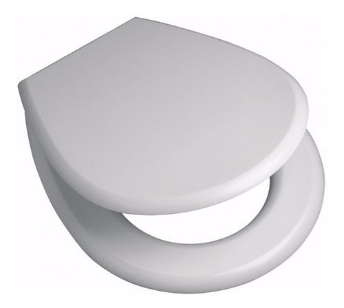 Ferrum Linea Pilar TPX Toilet Seat Cover B White 0