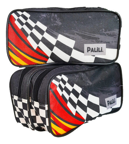 PALiLi Set Mochila y Cartuchera Dos Cierres Racer 3