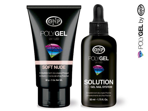 Pomo De Polygel Gnp 60gr Soft Nude Y Solution 50ml 0