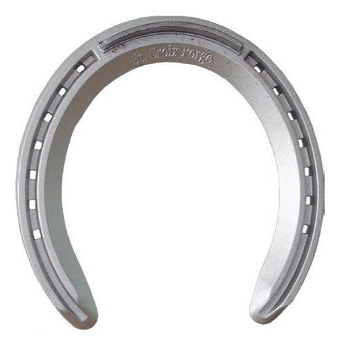 Mustad Aluminum Horseshoe with 5mm Insert Handcrafted Pair by Crespo 6