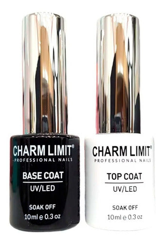 Charm Limit Semi-Permanent Nail Polish Kit - Base Coat & Top Coat 0