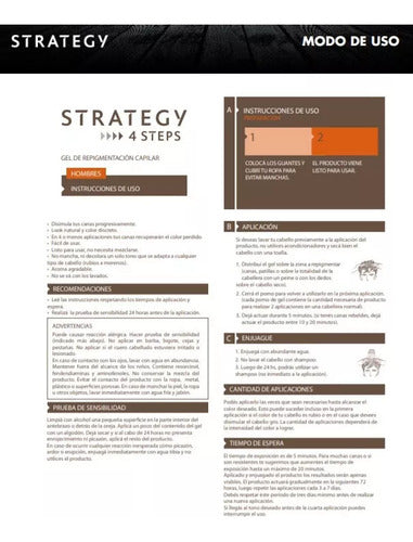 Strategy Gel De Repigmentación Capilar Para Canas 4 Steps 2