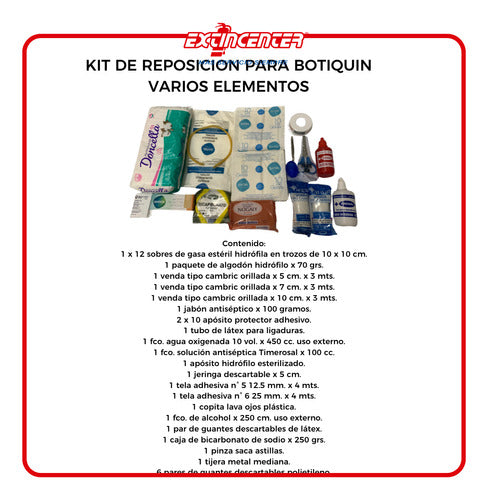 Practy Botiquín Kit Reposicion Botiquines Completo Varios Elementos 1