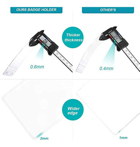 Soporte Para Tarjetas De Identificación Extra Grueso De 6 Pi 1