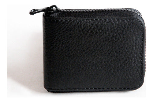 Leather Wallet with Zipper Luanda by Mârsago 22