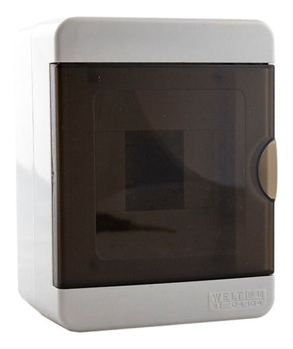 WELT 4 Module DIN Application Box with Transparent Cover IP40 0