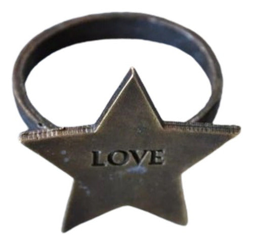 Star Love Napkin Holder Ring 0
