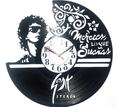 O'clock Artesanal Soda Estereo Wall Clock 0