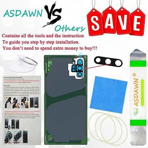 Asdawn Tapa Trasera De Repuesto Para Samsung Note 10 Plus Aura Glow 1