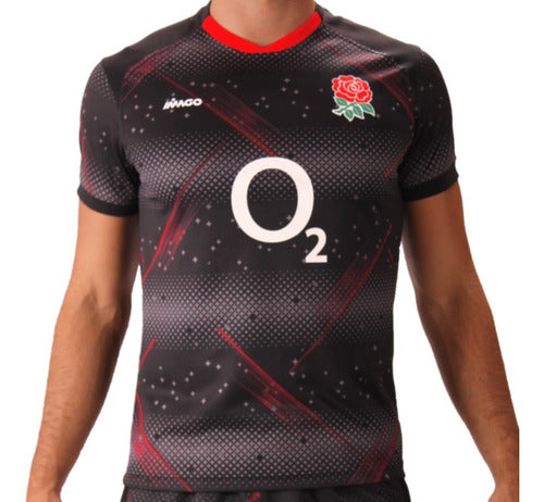 Imago Rugby Jersey England Premium Reinforced Black 0