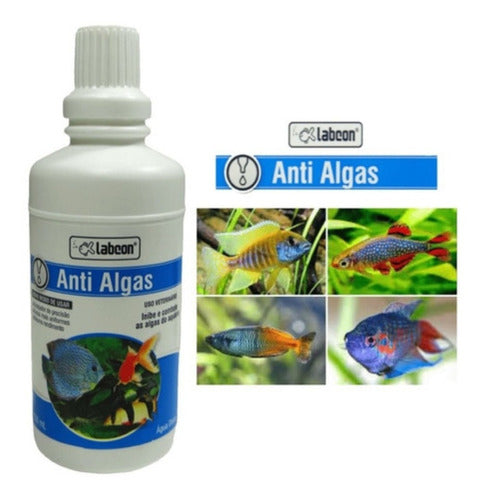 Alcon Labcon Anti Algas 100ml Combate Em Aquário Água Doce 1