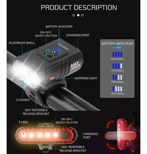 Tmelam Juego De Luces Led Recargables Por Usb Para 3