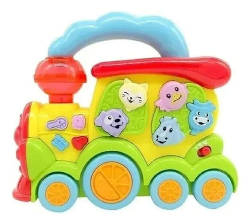 Poppi Musical Farm Train with Lights 0