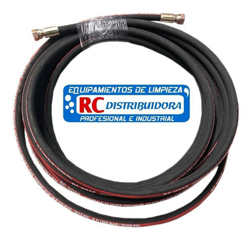 RC Distribuidora Manguera Hidrolavadora R2 5/16 X 5 Mts C/terminales 3/8 HG 1