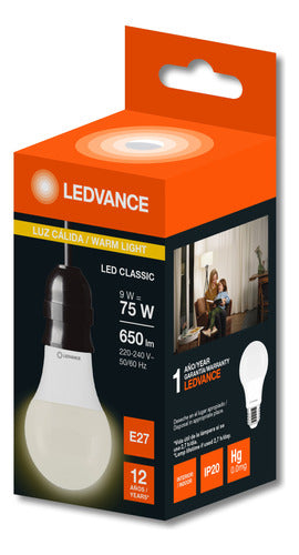 Pack of 4 Led Bulbs Value Classic A 9W Ledvance Osram 2