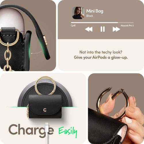 Cyrill Mini Bolso Estuche P/ AirPods Pro (2019) Llavero 6