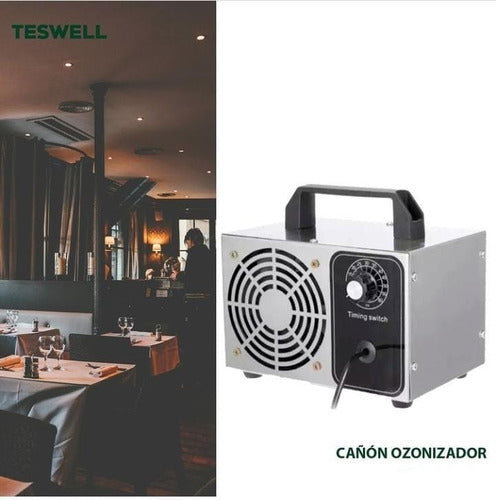 Teswelltech Ozonizador Cañon Ozono Timer Purifica Ambiente Industrial 1