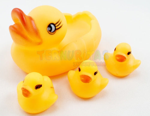 Ternuritas Patitos Goma X4 Para Baño Chifle Divertido Jugar Agua Bebe 2