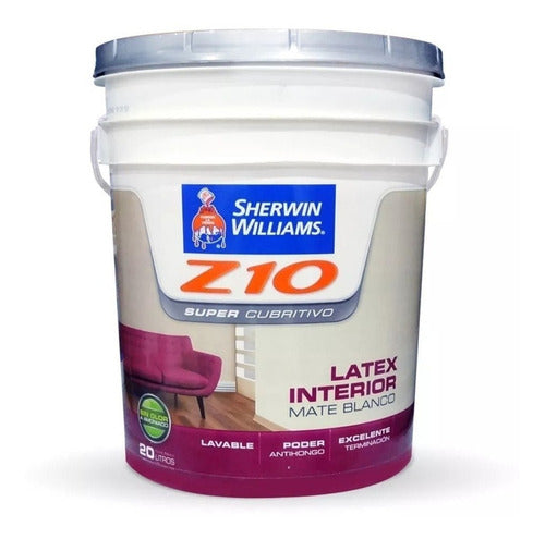 Sherwin Williams Z10 Interior Matte Latex Paint 20 Liters | Pint Devoto 0