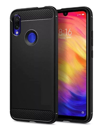 Panda Rugged TPU Carbon Fiber Case for Xiaomi Redmi 7 Pro 0