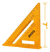 Ingco 45º Carpenter's Square Plastic 18cm 7p HAS20202 3