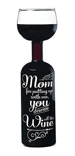 BigMouth Inc Original Wine Bottle Glass Mamá Por Aguantarme 0