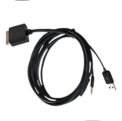 JIMAT USB Apple 30-Pin to USB AUX Dock Connector to 3.5mm Jack Cable 0