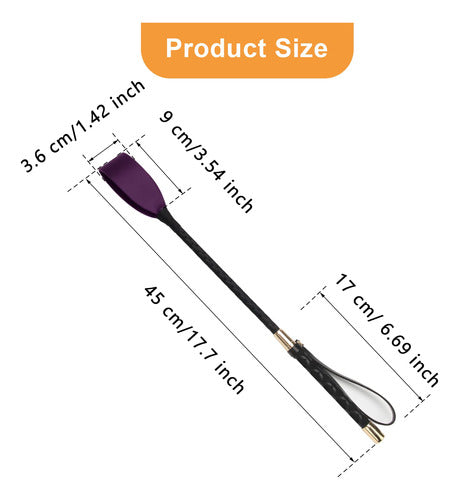 Coolrunner Purple Horse Riding Crop - 45cm Durable PU Leather 1