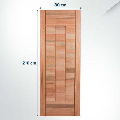 Folha De Porta Maciça 210x70cm Eucalipto Pm97 Cruzeiro Wt 1