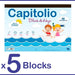 Capitolio Pack 5 Block Tipo El Nene Blanco Nº5 Dibujo Tempera Acuarela 0