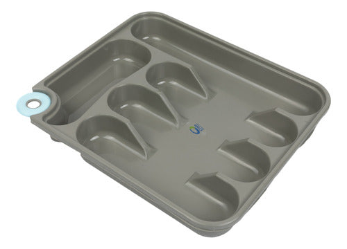 Crom Cubiertero Plastico Gris 0