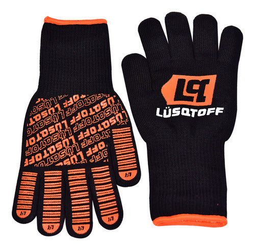 Guantes Alta Temperatura Lusqtoff 400 ºc Largos Protección 0