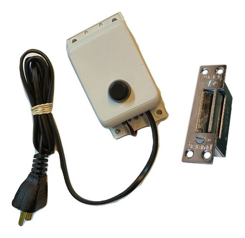 Remote Electric Lock and Transformer Push Button Kit for Door Gate 1