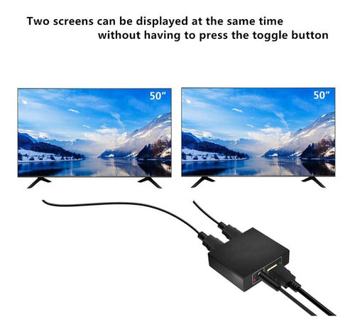 Generic 4K HDMI Splitter 1x2 - Full HD Dual Display Adapter 4