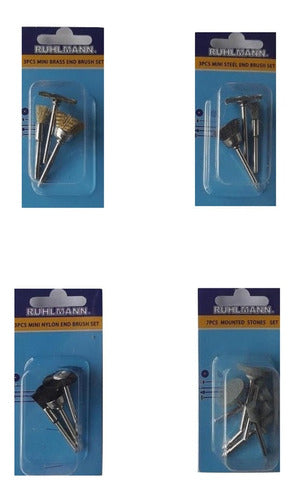 Ruhlmann 3 Nylon Brushes for Mini Lathes 2