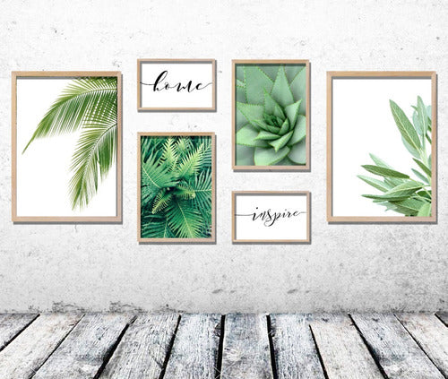 Set of 6 Nordic Style Modern Wooden Frames with Glass 33x45 and More 0